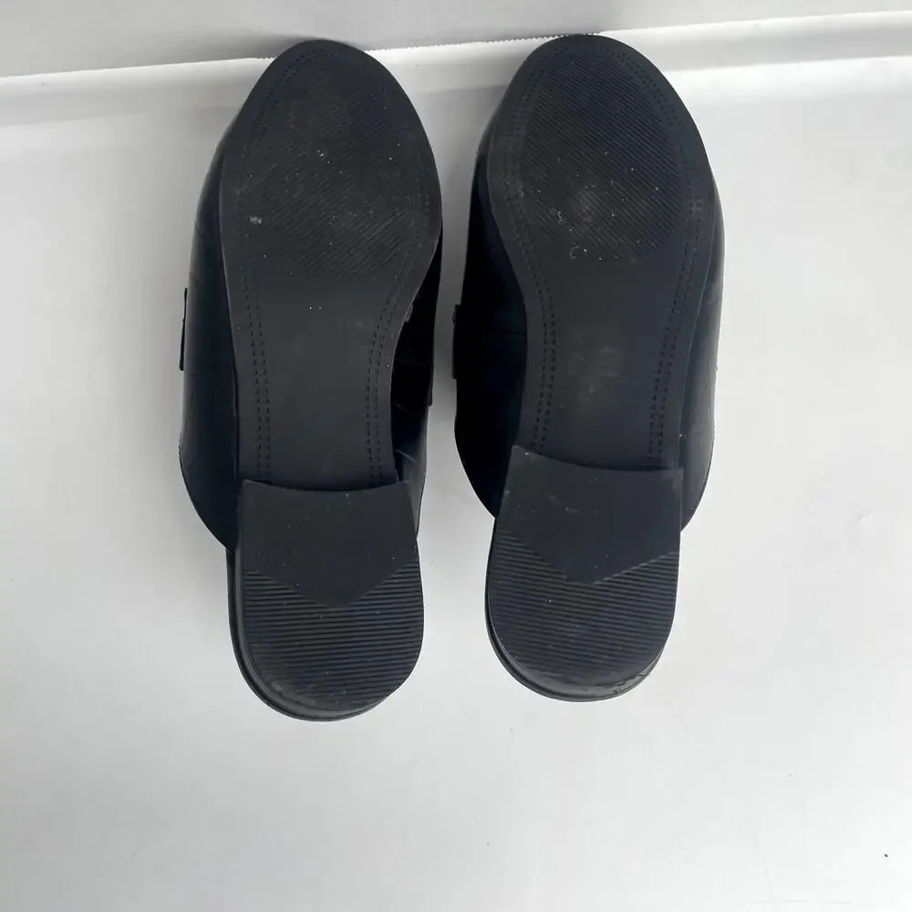 Steve Madden Kandi Black Slip Ons Sz 7.5